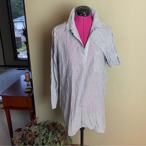Nordstrom Bobeau Blue/White Striped Tunic Top